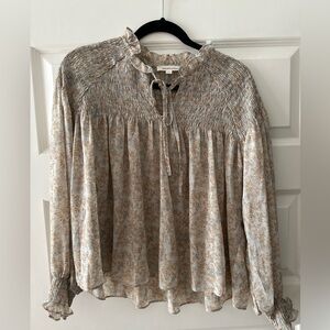 Grade Gather blouse with tie in the front